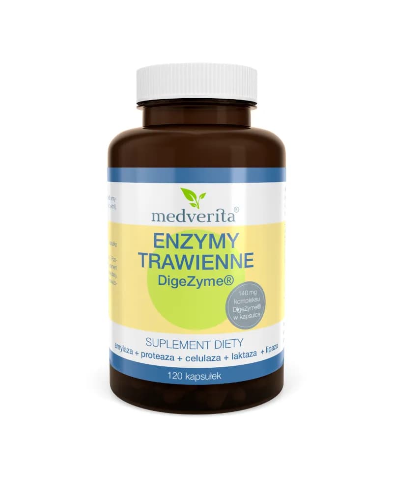 Medverita Enzymy trawienne 120 kapsułek - zdjęcie 1
