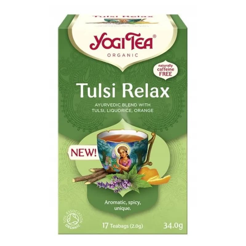Yogi Tea Herbatka Ajurwedyjska Tulsi Relax BIO (17 x 2 g) 34 g - zdjęcie 1