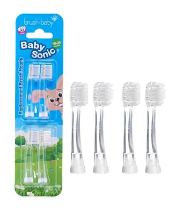 BRUSH-BABY BabySonic RBH końcówki do szczoteczki sonicznej BabySonic 4 szt. - zdjęcie 1