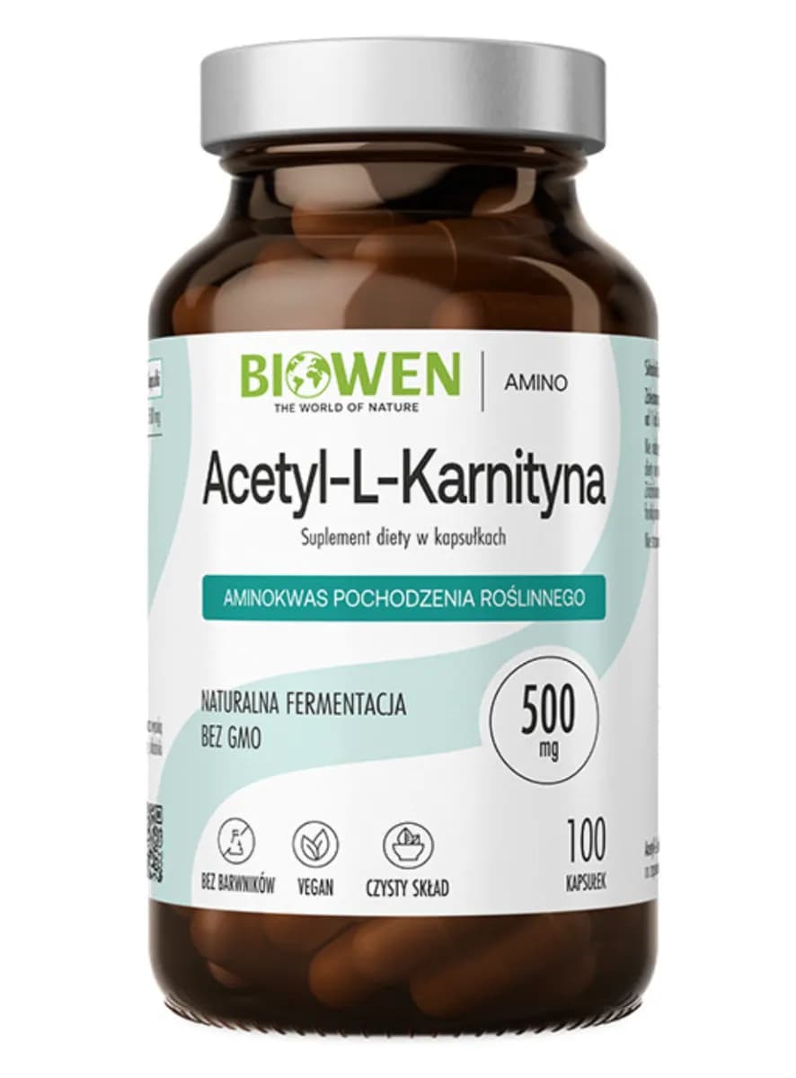 Biowen Acetyl-L-Karnityna 100 kapsułek - zdjęcie 1