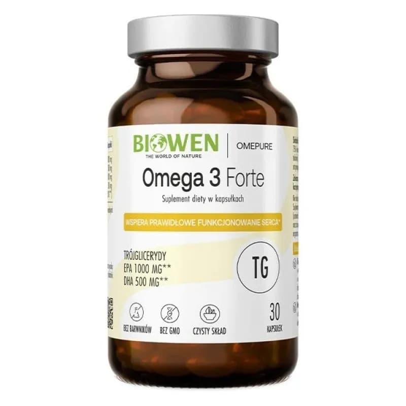 Biowen Omega 3 Forte 30 kapsułek - zdjęcie 1